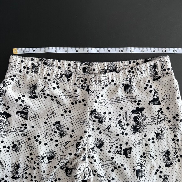 P.A.M. Perks and Mini Cream Black Gold Comics Womens Cotton Joggers M Streetwear - Picture 4 of 8